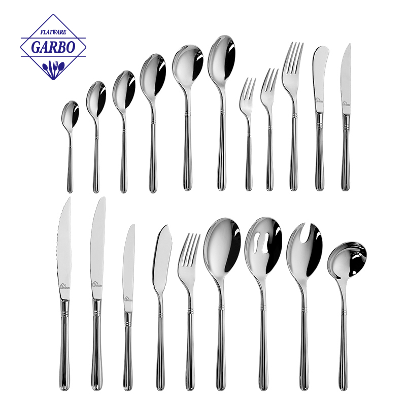 20pcs Comprehensive Stainless Steel Cutlery Set with Mirror Polish