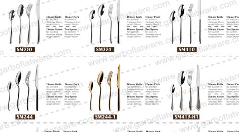 Hot-selling Styles Stainless Steel Cutlery Garbo Factory Exports to Europe and America in 2024