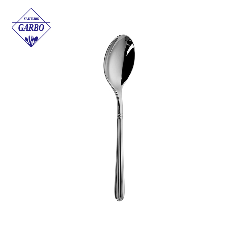 304 Silver Stainless Steel Soup Spoon with High Quality Mirror Polish