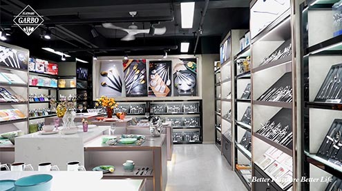 Showroom of Custom Stainless Steel Flatware Manufacturer