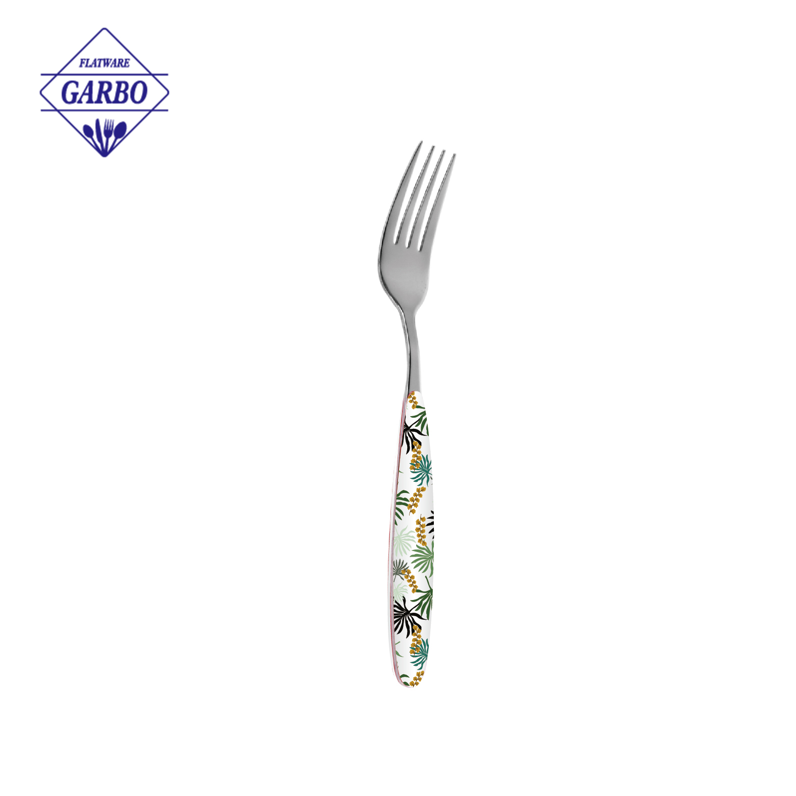 Creative Printing Plastic Handle 410(13/0) Stainless Steel Fork