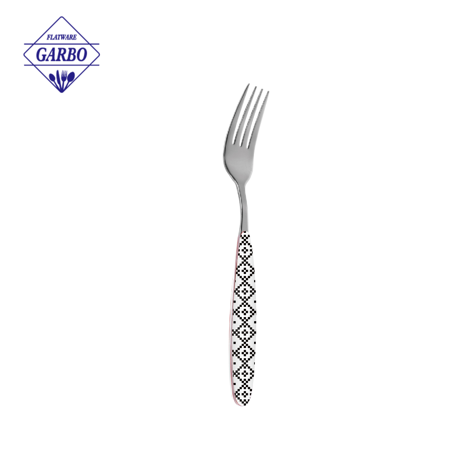 Elegant Printing ABS Handle Stainless Steel Fork with Cheap Price