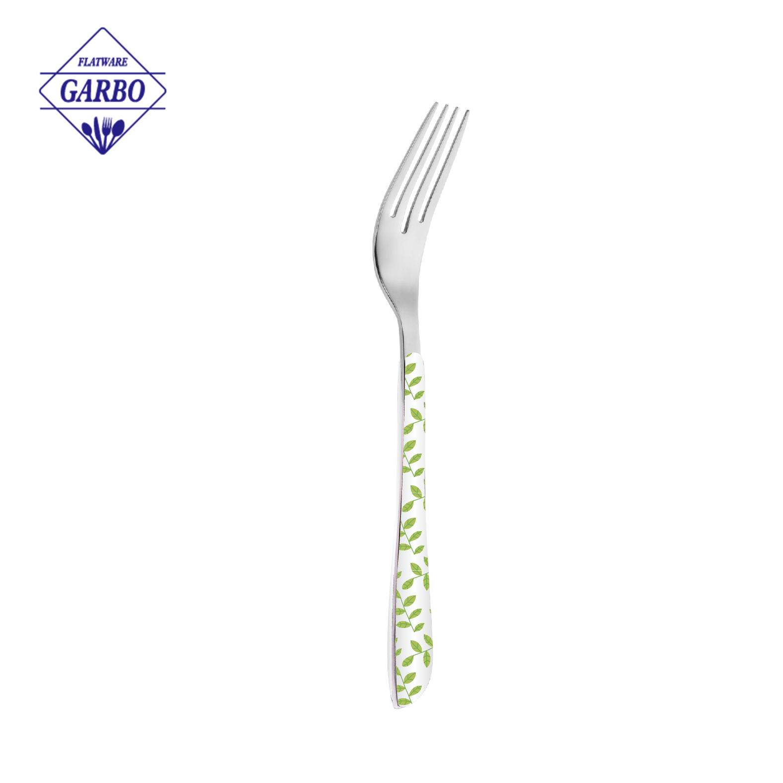 Creative polka dot printing stainless steel fork for dinner