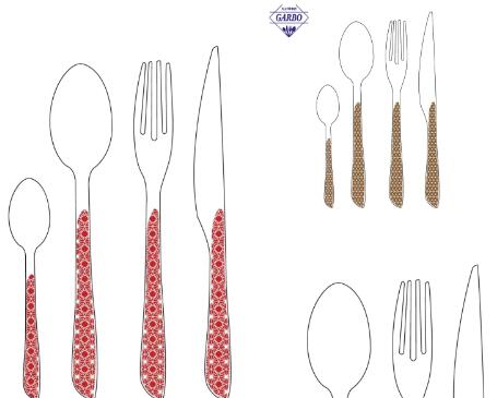 4 new flatware sets with ABS handle from China professional cutlery factory