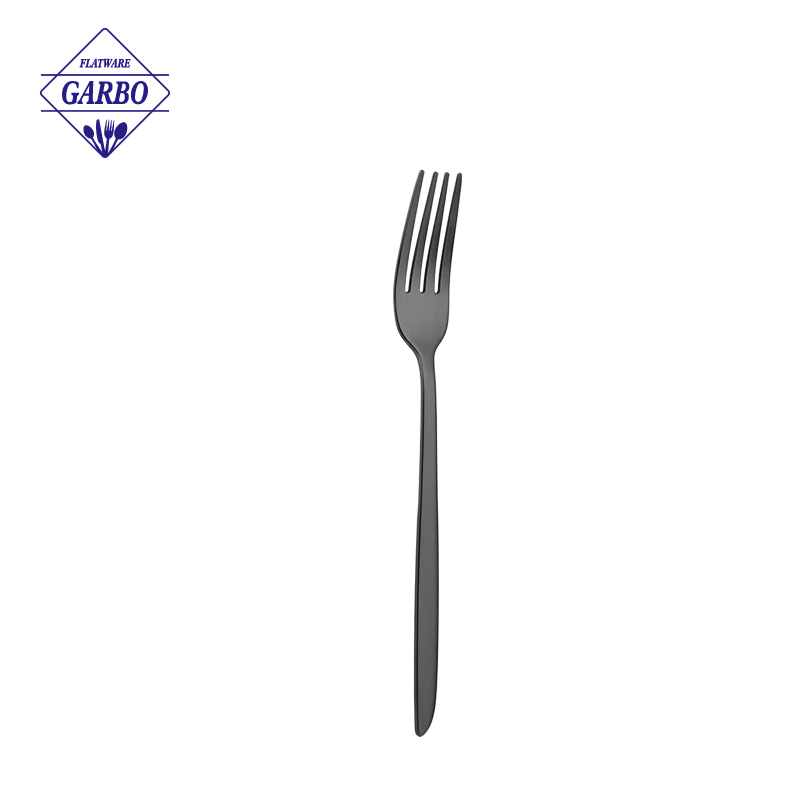 Black Titanium Plating Fork for Dinner