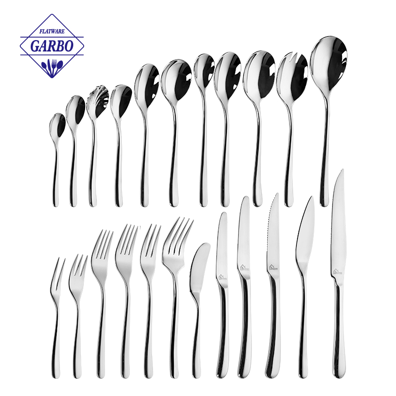 Hot Selling 304(18/10) SS Cutlery Set with Baroque Style Handle