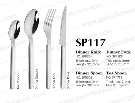 Big sales plastic handle flatware in china 