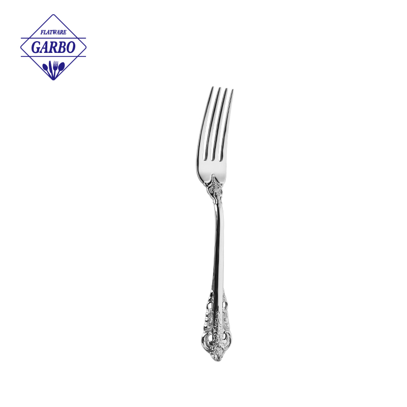 Luxury Grand Baroque Style 18/10 Stainless Steel Small Fruit Fork