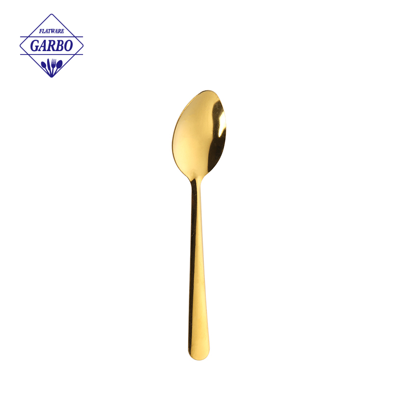 Factory Cheap Price Simple Gold Flatware Stainless Steel Set