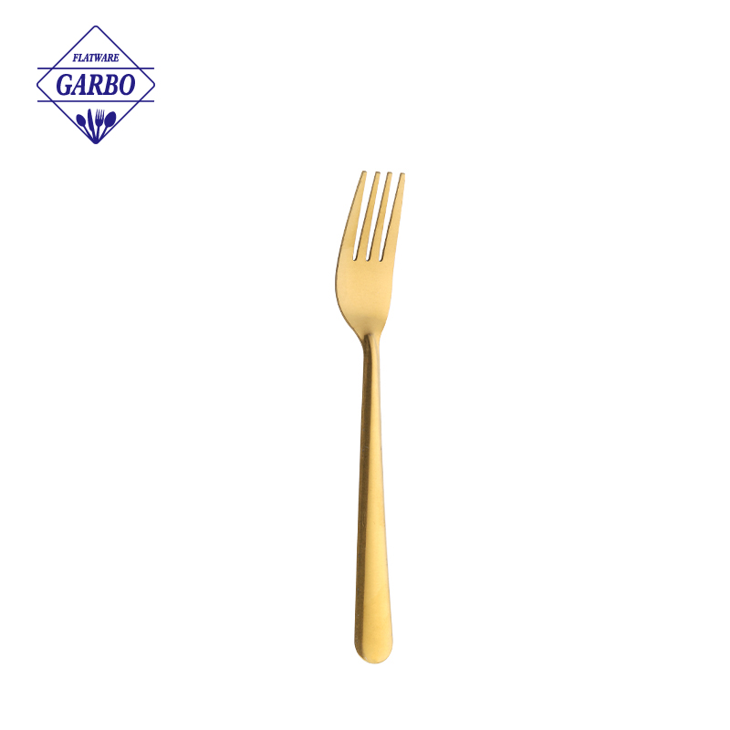 Factory Cheap Price Simple Gold Flatware Stainless Steel Set