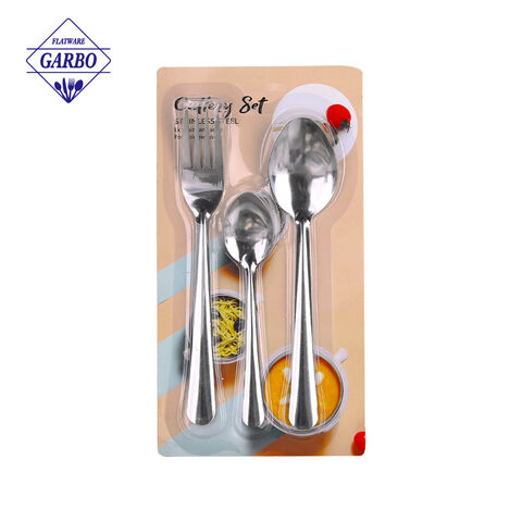 Gold stainless steel cutlery set with cheap price