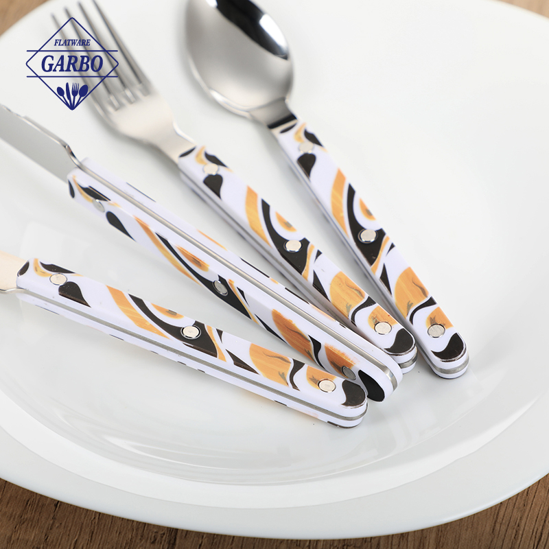 China factory silver stainless steel cutlery set with 410 material