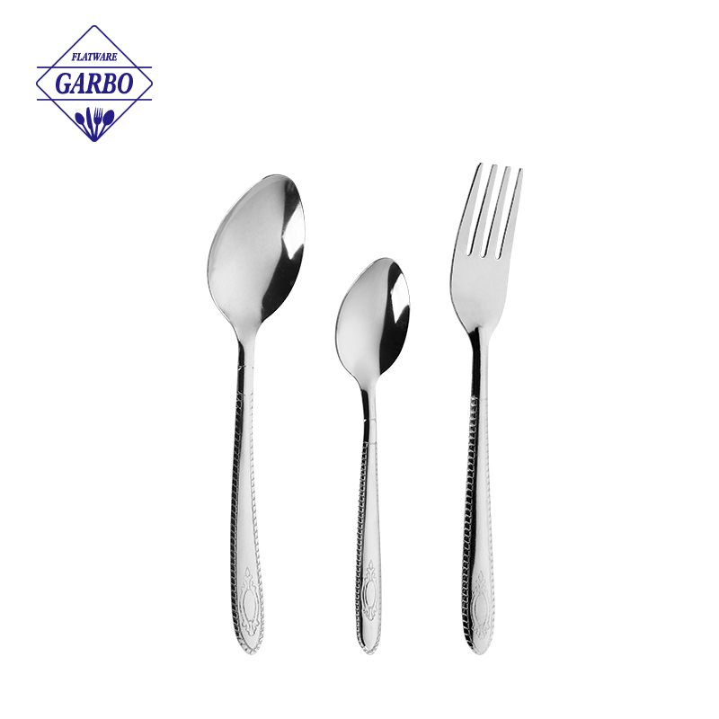 Cheap Price 3pcs Dinner Spoon Tea Spoon Dinner Fork Cutlery Set