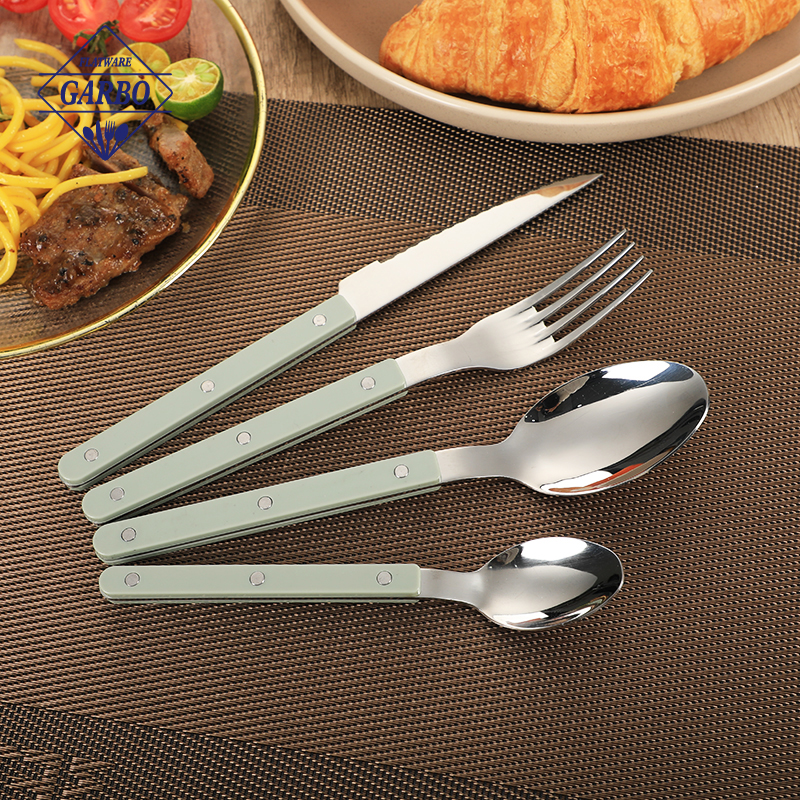 Stainless steel cutlery with ABS handle