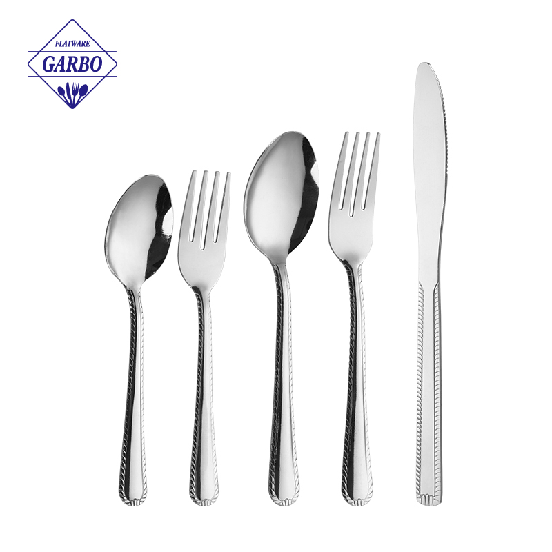 Amazon best selling silver stainless steel flatware